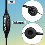 Retevis 2 kontaktiga raadiosaatja peakomplekt Walkie Talkie peapealne peakomplekt reguleeritav p&ouml;&ouml;ratava mikrofoniga k&otilde;rvaklapid &uuml;hilduvad raadiosaatjatega Rt24 Rt668 Rt27 Rt24v Baofeng Bf-88e Kenwood Jucjet (1 tk pakis)