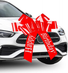 Vmutga suur auto lips, 76 cm punane lips, palju &otilde;nne s&uuml;nnip&auml;evaks, suur kingilips, hiiglaslik auto lips, s&uuml;nnip&auml;evakingi kaunistus 18. s&uuml;nnip&auml;evaks, autole, jalgratta kaunistus, peole, kodu kaunistus