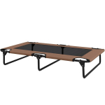 PawHut kokkupandav k&otilde;rgendatud koeravoodi, lemmikloomavoodi, v&auml;liskoeravoodi v&otilde;rgust disainiga, hingav, suurtele koertele, kohvipruun Oxford 107 x 61 x 20 cm