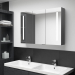 LED vannitoa peegelkapp, 89 x 14 x 62 cm, hall CFE2938074