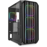 Sharkoon korpus AK5M RGB (must, Tempered Glass)