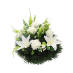 Kunstliiliatest ja kr&uuml;santeemililledest p&auml;rg