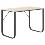 kirjutuslaud，arvutilaud, must ja tamm 110x60x73 cm puitlaastplaat CFE6064768