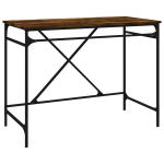 kirjutuslaud，arvutilaud, suitsutatud tamm, 100x50x75 cm, tehispuit ja raud CFE3027539