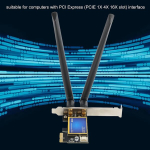 Tonysa pcie wifi kaart, 2.4g 5g dual band juhtmevaba v&otilde;rguadapter, 1200mbps 4.0 m&auml;ngude wifi kaardi adapter lauaarvutile