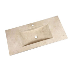 Kivist kraanikauss LAUTUS, 100x46