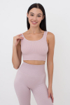 &Otilde;mblusteta soonikkoes topp TOP RIB Giulia, v&auml;rv burnished lilac, S/M