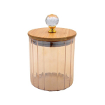 Dekoratiivne kaanega klaaspurk, 10,5 cm