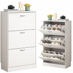 Esikusse 3 uksega jalatsiriiul, kaasaegne loft 110 cm