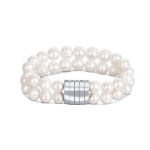 JwL Luxury Pearls Kahekordne k&auml;ev&otilde;ru ehtsatest valgetest p&auml;rlitest JL0598