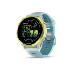 Garmin Forerunner&reg; 570 - 47mm, Amp Yellow Aluminium with Translucent Whitestone/Turquoise Band