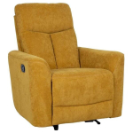 Tugitool recliner Home4You Gemma, tumekollane