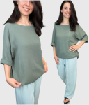 Pluus naistele Muslin, khaki, Universaalne