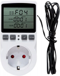 Digitaalne termostaadiga pesa, temperatuuri regulaator 230V anduriga, LCD-ekraan, k&uuml;te, jahutus, temperatuuril&uuml;liti, digitaalne termostaadi pesa