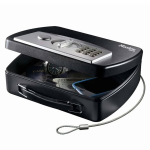 MASTER LOCK Portable Security Case for Travel with Cable - Electronic Combination + Key