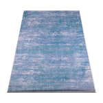 Moodne l&uuml;hikarvaline vaip 220x160 cm sinine hall vintage mosaiik