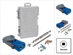 KREG Jig R3 stardikomplekt (R3) puusepa &uuml;henduss&uuml;steemi komplekt puit puurimismalliga R3, puur, s&uuml;gavusm&otilde;&otilde;tur, puidust t&uuml;&uuml;blid, kruvid ja kuuskantv&otilde;ti