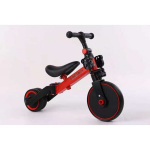 Tasakaalu kolmerattaline pedaalidega, punane/must