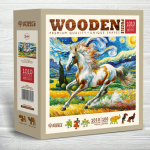 Puidust puslel, Kiire hobune, woodencity, NB 0806-XL, Wooden puzzles