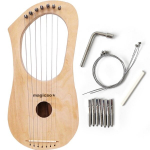 Kaasaskantav 6-keelne l&uuml;&uuml;rakomplekt koos keelte ja naastudega, vahtrapuust muusikariist, harf, folkmuusika, akustiline instrument.