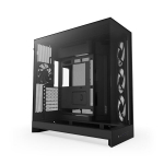 Keskmise tornikorpuse - NZXT - H9 Flow RGB - Kahekohaline - Kaartega RGB ventilaatorid kaasas - Must