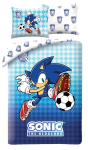 Halantex laste voodipesukomplekt Sonic Football, 140x200 cm, 2-osaline