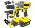 Akuga t&ouml;&ouml;riistakomplekt Happy people HP-GS Elite Tools X7 4in1, 1600 W, 320 Nm
