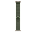 Apple watch 49mm Green/Neon Trail&nbsp;Loop&nbsp;-&nbsp;M/L - Natural Titanium Finish - MFT54ZM/A