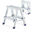 Kahepoolne metallredel S-1202, 2x2 astet, kuni 125 kg, kokkupandav, tsingitud