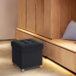 Tumba koos hoiuruumiga, 38 x 38 x 40 cm, must