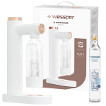 Wessper Soda Maker vee karboniseerija valge vee pudelikassett