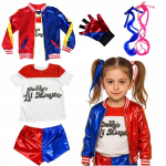 Harley Quinn T&uuml;druku maskeering koos parukaga komplekt 5 Ele Xl