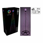 J&otilde;ulupuu BASIC & CO Must RGB Metall Plastmass J&otilde;ulud LED