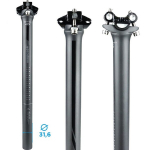 Carbonfiiber Jalgratta Sadulatoru 31.6mm x 350mm, &Uuml;mar ja Ovaalne R&ouml;&ouml;pasobivus, Kerge MTB ja Maanteeratta Istmepost