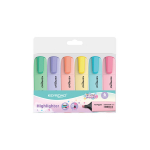Tekstimarker Keyroad pastell 6-v&auml;rvi, Tekstimarker Keyroad pastell 6-v&auml;rvi