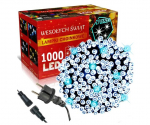 &Otilde;nnelikud inimesed Field Christmas Garland 1000 LED, 65 meetrit k&uuml;lm valge v&auml;lk