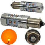 2 tk H21W LED-pirn BAY9S 12-24V CANBUS oranž USA