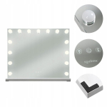 LED kosmeetiline peegel SOULIMA 58x46 cm, 15 pirni, puutejuhtimine