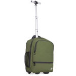 CabinFly Aircruiser Hybrid 40x30x20 cm Ryanair ja Wizzair seljakott ratastega roheline
