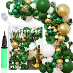 &Otilde;hupallivanikute komplekt erinevateks pidustusteks LIVMAN 061 koos &otilde;hupallipumbaga, 91 osa