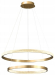 Zing Ring Led lamp 60cm, topelt, kuldset v&auml;rvi