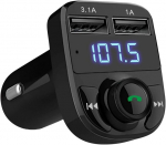 Auto FM-saatja Bluetoothi ​​ja USB-laadimisega