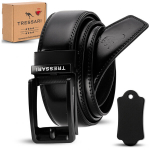 TRESSARI meeste nahkrihm, naturaalne nahk, must, 120 cm