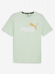 PUMA - Meeste l&uuml;hikeste varrukatega T-s&auml;rk, ESS+ 2 COL LOGO TEE