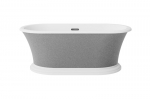Vann Besco Ziva Glam Silver, 160 x 75 cm, sifooniga ja &uuml;levooluga slim gun metal