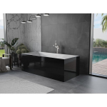 Vann Mexen Vigo, 178,5 x 80 cm, White/Black + Brushed nickel &uuml;levool
