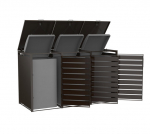 Metallist pr&uuml;gikastide kuur, kolmekohaline, pruun