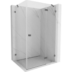Du&scaron;ikabiin Mexen Lunar, parem, 85 x 80 cm, transparent/brushed gun gray
