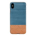 Man & Wood naturaalne telefoni&uuml;mbris iPhone XS Maxile &ndash; sinine