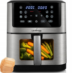 Lehmann Airfryer 8L kuum&otilde;hufrit&uuml;&uuml;r, 1800 W, aknaga, 12 programmi